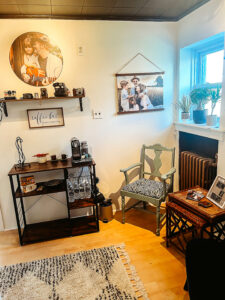 Welcome area at Adrienne Beck Photography Studio. Serving Berks County, PA and surrounding areas.